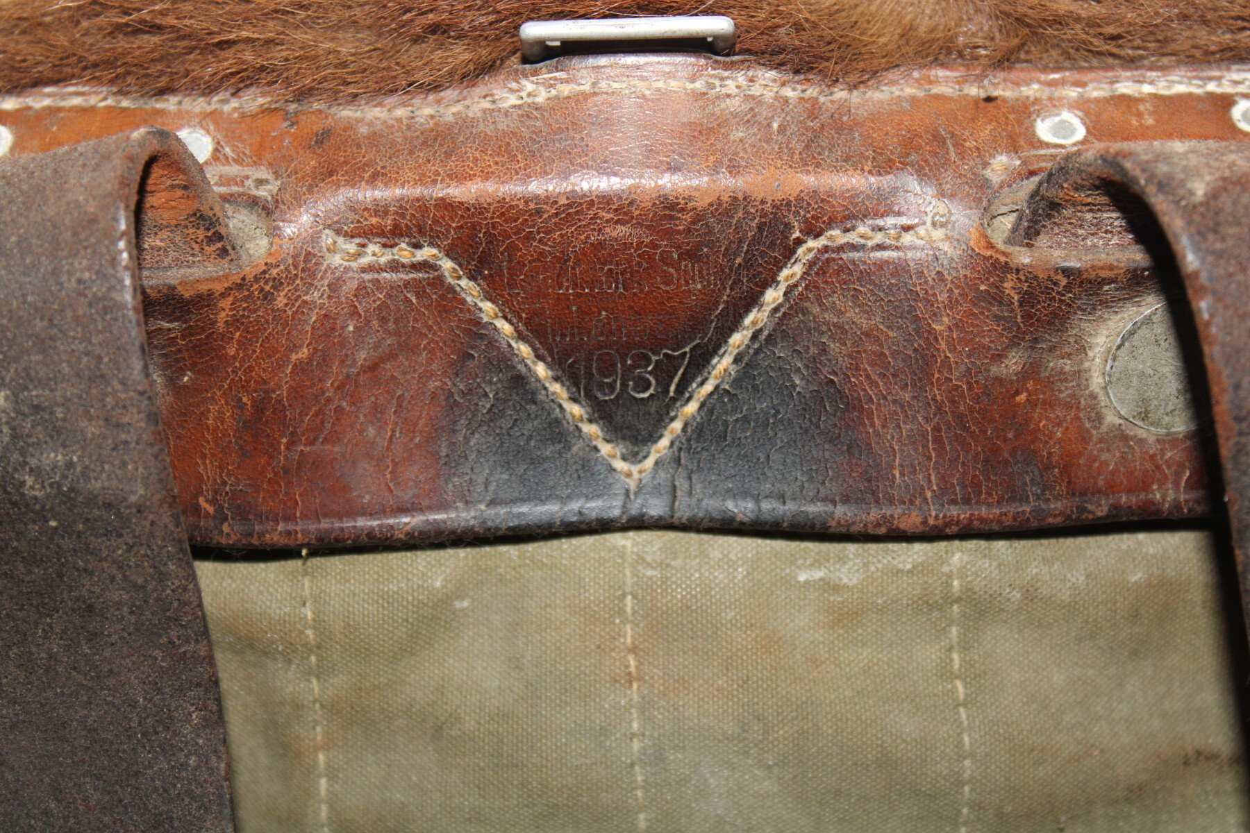 sac peau de vache 1937 Chris Militaria