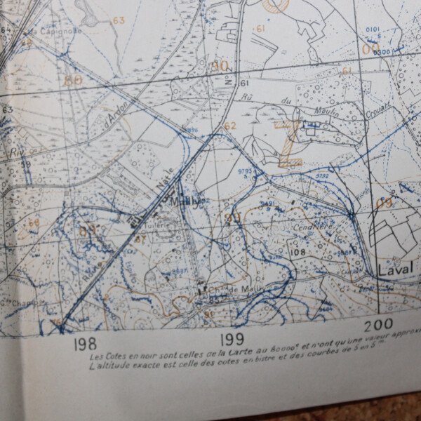 carte Anizy le château 1918