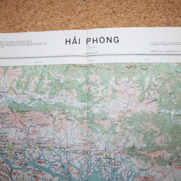 Carte d'Haiphong 1954