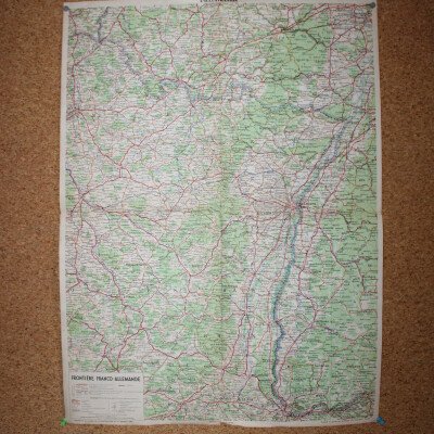 carte frontière franco /allemande 1939