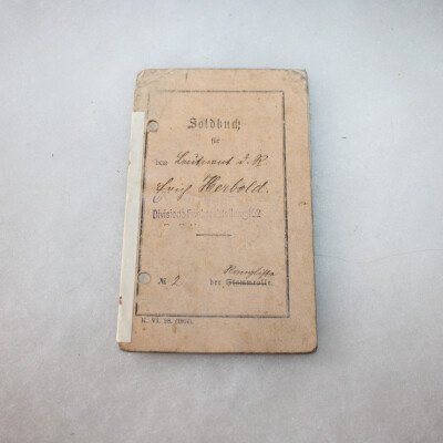 Soldbuch 1918 Leuntant