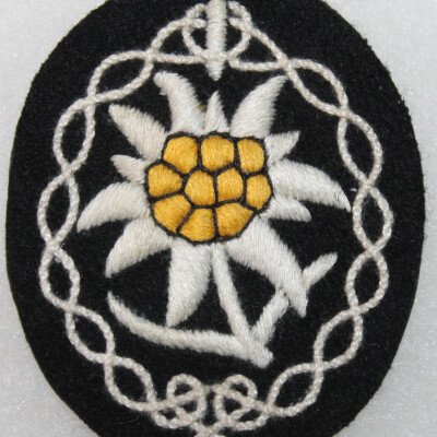 badge de manche  Edelweiss mle troupe waffen SS 2e mle