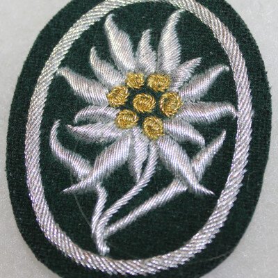 badge de manche Edelweiss pour officier WH